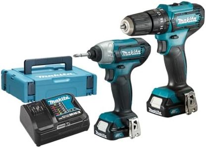 Makita CLX228AJ 12V Max Li-ion CXT 2 Piece Kit comprising HP333DZ, TD110DZ Complete with 2 x 2.0 Ah Li-ion Batteries and Charger Supplied in a Makpac Case