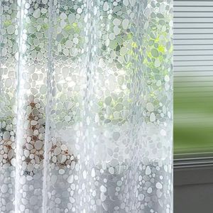 Ga-Geetopia Extra Long - EVA Clear Shower Curtain Liner, Pebble Pattern 72x80 Inch Lightweight Plastic Bathroom Shower Showroom Inner Curtain with Rustproof Metal Grommets and Weighted Magnets