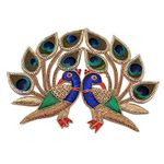 Lovetholy 2pcs Sew On Peacock Applique Work Decorative Embroidery Patches for Blouse, Clothes, Dress, Saree Art & Crafts Supplies Items(L-36)