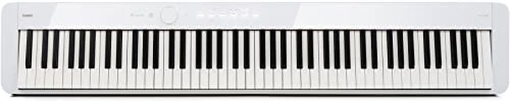 Casio PX-S1100WE, White Slim, Digital console Piano, 88 Full-size Smart Scaled Hammer Action Key