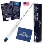 Precision Hydrometer Finishing Gravity Tester: Pro Series Final Specific Gravity Hydrometer, N.I.S.T Traceable (Single)