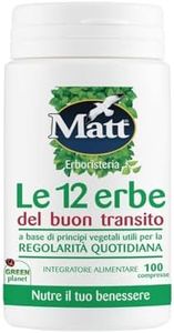 Matt, Le 12 Erbe del Buon Transito, Integratore Alimentare a Base di Principi Vegetali Utili per la Regolarità Quotidiana, Favorisce la Funzione Digestiva, Confezione da 100 Compresse