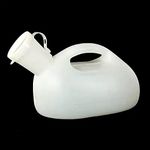 Male Urinal2000ml, Male Urinal Bottles with Cover, Male Portable Urinal Pee Bottles ，Incontinence, Seniors, Traveling, Driving, Camping Home Urinal Potty for Men (White)