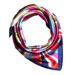 Bigood Faux Silk 60x60cm Scarf Womens Floral Scarves Plain Bandana Necktie Headband #U