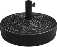 Yaheetech 22L Water/Sand Filled Umbrella Base HDPE Free-standing Patio Parasol Base Stand All-weather Market Umbrella Base for Outdoor