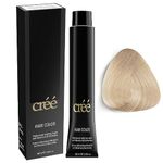 Cree Professional Permanent Hair Color, 100ml - 3.4 fl.oz. (Ash Super Lightener 901)