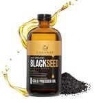 CARAWAY Organic Blackseed Oil Cold Pressed | Certified Organic Cold Pressed Kalonji Oil for Hair Growth, Drink and Skin care | Immunity Booster | Edible Grade | 16 oz / 475 ml