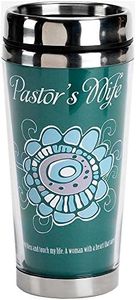 Turquoise Pastor's Wife 16 Oz. Stainless Steel Insulated Travel Mug with Lid