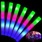 32 Pcs Giant 16 Inch Foam Glow Sticks Halloween Party Supplies Favors 3 Modes Color Changing Led Light Sticks Glow Batons Glow In The Dark Accessory for Birthday Wedding Concerts Halloween Decorations