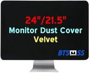 BTSELSS 21.5" 22" 23" 24" Computer Monitor Dust Cover,Black Screen Protective Sleeve Compatible with iMac 21.5-24 Inch Desktop Computer, Anti-Static Dustproof LCD/LED/HD Panel Case,Velvet