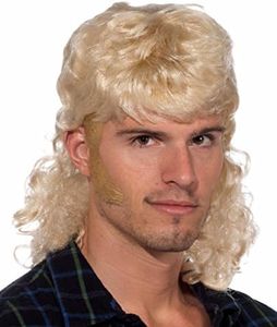 Forum Novelties Men's 90's Mullet Wig, Blonde, One Size