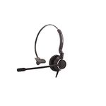 GBH FOX50 Monaural Nose Cancellation Headset Wired Headset with Mic (Black & Grey) RJ 11 Connector