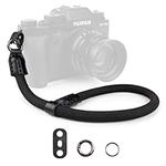 VOVMOEYA Rope Camera Wrist Strap,Camera Hand Strap Sony A6400 A6000 A7 IV Fujifilm X100V Nikon Zf Z30 Canon EOS R6 R7 R8 R10 Camera Wrist Straps for dslr(Black)