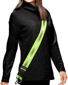 High Visibility Reflective Sash for Walking at Night - Adjustable, Stylish, Durable Reflective Running Gear for Men Women Kids, Night Walking Safety Gear Reflective Belt for Hiking Walking Biking