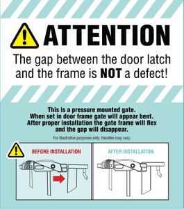 Regalo Easy Step Baby Gate – Pressure Mount, Walk-Through Safety Gate