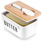 Tomshub Butter Dish with Bamboo Lid