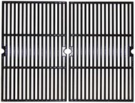 Music City Metals 62152 Gloss Cast Iron Cooking Grid Replacement for Select Gas Grill Models by Aussie, BBQ Grillware and Others, Set of 2