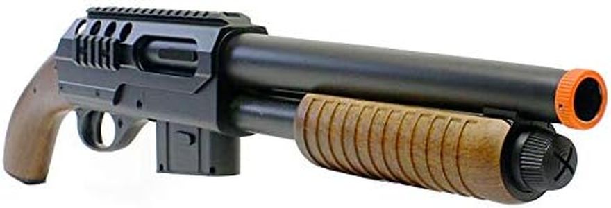 BBTac Airsoft Shotgun - M47 Sawed-Off Pump Action Shotgun Spring Powered for Tactical Game Play & Milsim Training, High-Performance 330 Fps Airsoft Gun
