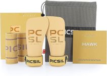 PICSIL Hawk Grips - No Chalk Grips, Grip on Clean Bars, Triple Layer, Includes Wristbands and Breathable Bag (Rise, G+)