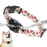 AirTag Dog Collar, Integrated IP68 Waterproof Air Tag Collar Holder, Easy to Clean, Ultra-Durable, Odor Proof, Fade Proof, Heavy Duty Dog Collars for Small Medium Large Dogs