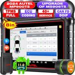 Autel MaxiPRO MP900TS, 2024 8in MP900-TS up of MaxiSYS MS906TS MP900-BT MK900-TS, Top TPMS as MS906 Pro-TS, Pro ECU Coding, Bidirectional Control, 40+ Service, All System OBD2 Scanner, CAN FD&DOIP