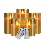 Sudifor Amber Flameless Candles, 5 