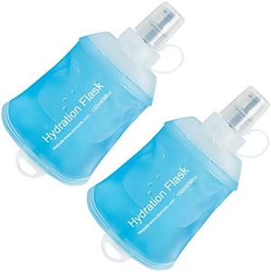 AXEN 150ML Soft Flask, TPU Foldable Running Hydration Flask, Soft Collapsible Water Bottle for Hydration Pack Cycling Marathon Running Hiking