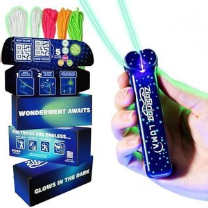 ZipString Luma - The Patented Glow-in-The-Dark Toy That Flies a Loop of String, Creates Endless Shapes and Tricks Built-in LED for Glowing Fun. Perfect STEM Gift for Kids & Adults. Wonderment Awaits