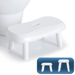 Squatting Toilet Stool - Adjustable Heights from 6" to 9" - Non Slip Toilet Poop Stool Squat for Adults/Kids/Elderly/Pregnant - Thicked Manganese Steel Feet - Improve Bathroom Posture and Comfort