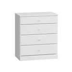 prepac WDBR-0401-1-V Astrid 4-Drawer Dresser, Crystal White