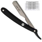 PARKER Safety Razor Men PTB Professional Straight Edge Barber Razor with 5 Parker Platinum Blades
