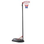 Bee-Ball Netball Post - Portable and Adjustable Stand and Net Set Suitable for Training Adults and Children - Full Size Regulation Hoop Height and Size