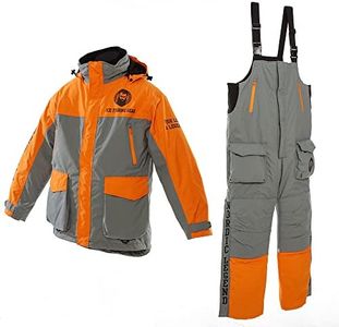 Nordic Legend Aurora Series Ice Fishing Suit with Floatation, Insulated Waterproof Bibs and Jacket for Ice Fishing (Size: X-Large)