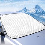 BLAZOR Car Windscreen Cover, Anti-Frost/Snow/Ice in Winter, Anti-Sun UV/Water/Dust in Summer, Heavy-Duty Thickened Protective Windshield cover, Suitable for All Seasons, Universal Size