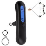 NATUMER Archery Bow Scale 110 lbs/ 50kg Hanging Handheld Scale Multifunctional Digital Tune Scale Peak Weight/Hold Weight with Clear LCD Display for Recurve/Compound Bow (Black)