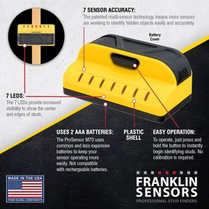 Franklin ProSensor M70 Stud Finder – Precision Wall Scanner