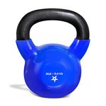 Yes4All Vinyl Coated Kettlebell Weights – Great for Full Body Workout and Strength Training – Vinyl Kettlebell 35 lbs