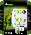 902xl 902 902 XL Ink Cartridges Combo Pack Replacement for HP 902xl Ink Cartridges Combo Pack 902xl Ink Cartridges for HP Printers HP Officejet pro 6978 Ink Cartridges (4 Pack)