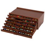 VISWIN Upgraded 6-Drawer Wood Artist Supply Storage Box with Removable Dividers, Premium Beech Wood Art Storage Box, Portable Organizer Box for Paints, Markers, Pencils, Pens, Brushes, Art Supplies