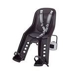 Polisport, Bubbly Mini + FF, Baby Seat, On Frame, Black/Dark Grey, Black