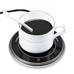 Wandefol Coffee Mug Warmer Electric Beverage Warmer, Touch Sensitive Button Switch Cup Heater Double Layer Design Office Home Use Tea Water Cocoa Soup Milk (UK Plug)