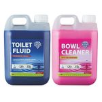 Blue Diamond Chemical Toilet Fluid Twin Pack 2L for Camping Caravan & Motorhomes