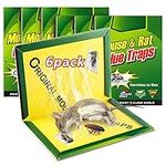 Pack Glue Traps for mice.Pack Large Mouse Glue Traps with Enhanced Stickiness. Easy to Set.Extra Large. Rat Mouse Traps. Sticky Pad Board for House Indoor Outdoor.Sticky Mouse .Mouse Traps Indoor (6)