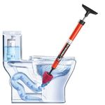 Turbo Flush High Pressure Dredging Tool, High Pressure Toilet Plunger, Air Pump Plunger for Toilet, High Pressure Toilet Unblock One Shot Toilet Pipe Plunger for Clogged Pipe