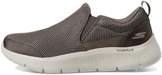 Skechers Men's Gowalk Flex-Athletic Slip-on Casual Loafer Walking Shoes with Air Cooled Foam Sneaker, Khaki, 10.5 X-Wide