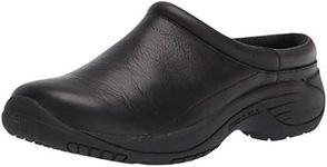 Merrell Mens Encore Leather Slip Resistant Work Shoes Black 9 Wide (E)