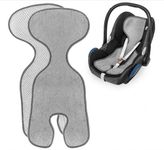 ZAMBOO Cool & Dry Summer Car Seat Liner/Breathable Car Seat Insert for Infant Car Seats - Grey
