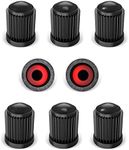 8 Pack Tyre Valve Caps, Plastic dus