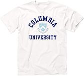 Ivysport Columbia University Short-Sleeve T-Shirt Crest, White, Medium