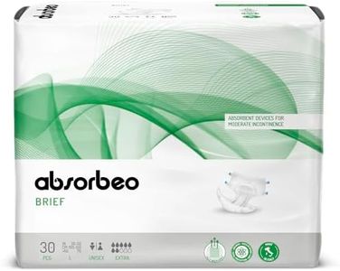 Absorbeo Culotte Extra 30 Pièces, Dispositifs Absorbants pour l'Incontinence Moyenne, Confort Absolu, Protection Totale, Système Anti-Odeurs, Entièrement Respirant, Unisexe, Taille L